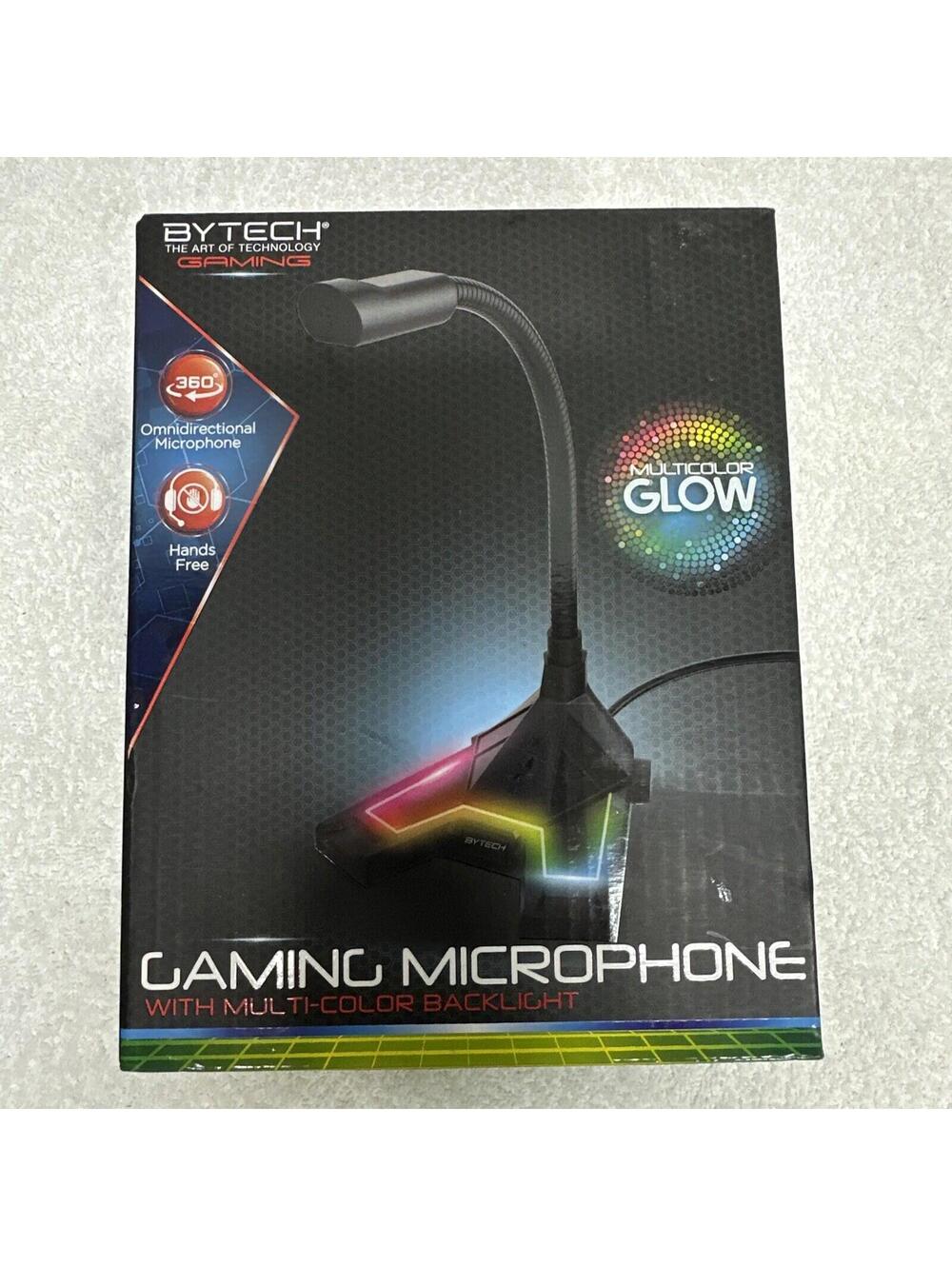 Gaming microphone - new- Multi Color Backlight Bytech Gaming Technology